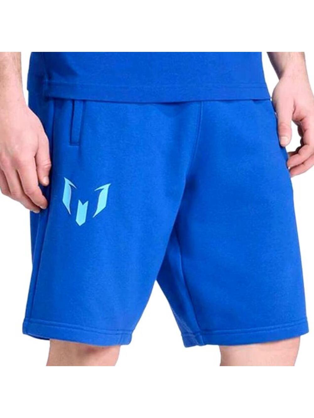 adidas Originals Messi Relaxed Fit Fleece Shorts "Royal Blue" Men's L | NWT